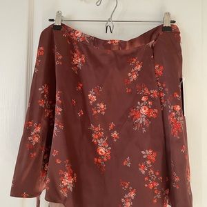 Reformation Silk Mini Skirt NEW